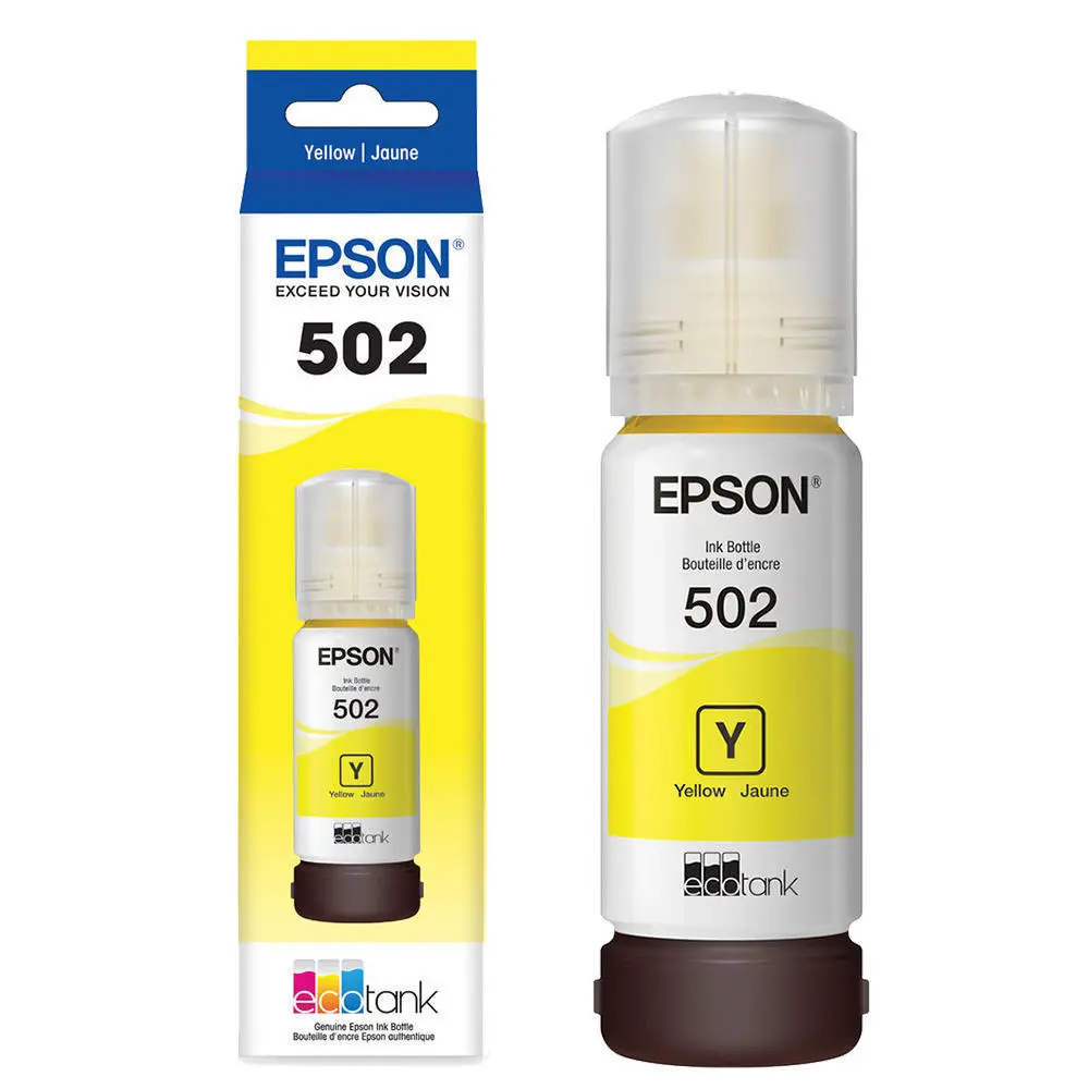 [CP0290] TINTA ORIGINAL EPSON T502-AL PARA IMPRESORAS EPSON SERIE ET - AMARILLO