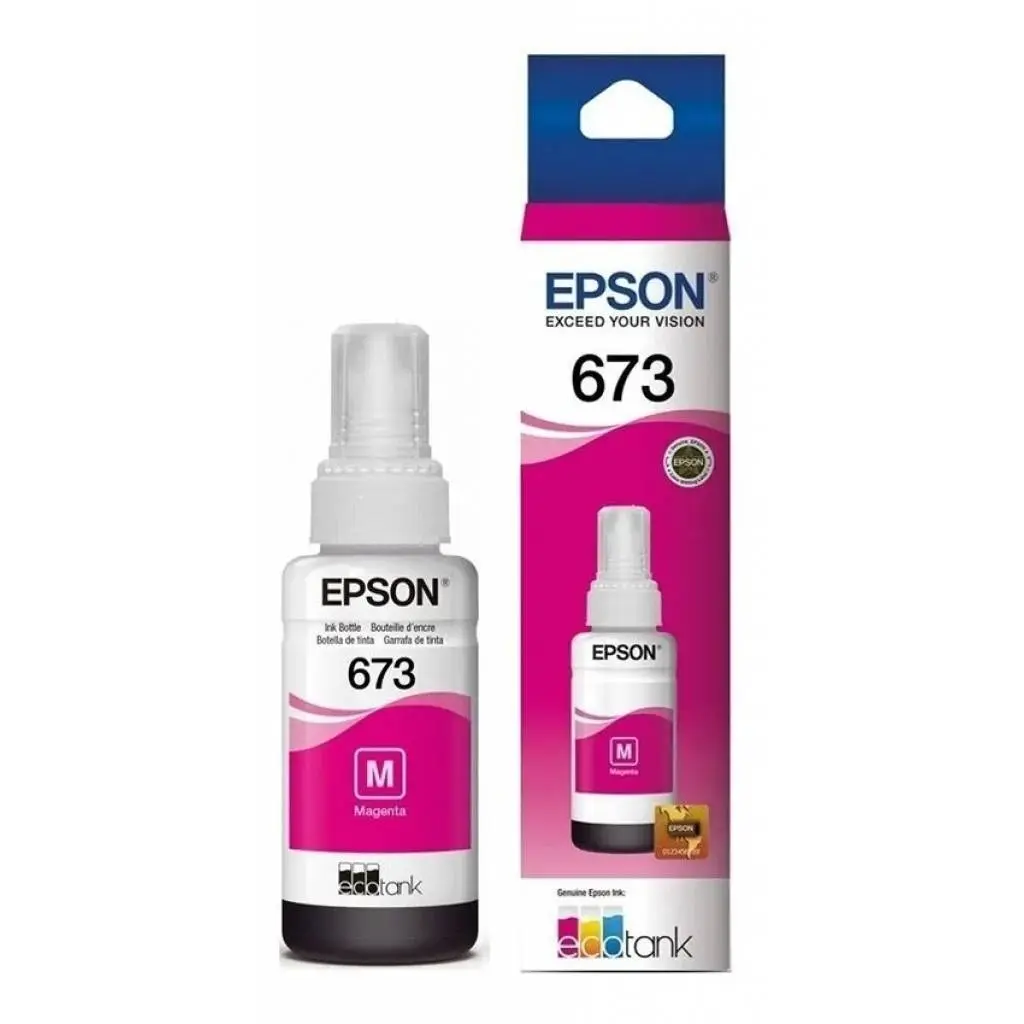 TINTA ORIGINAL EPSON T673 PARA IMPRESORA ECOTANK L800, L805, L810, L850, L1800.