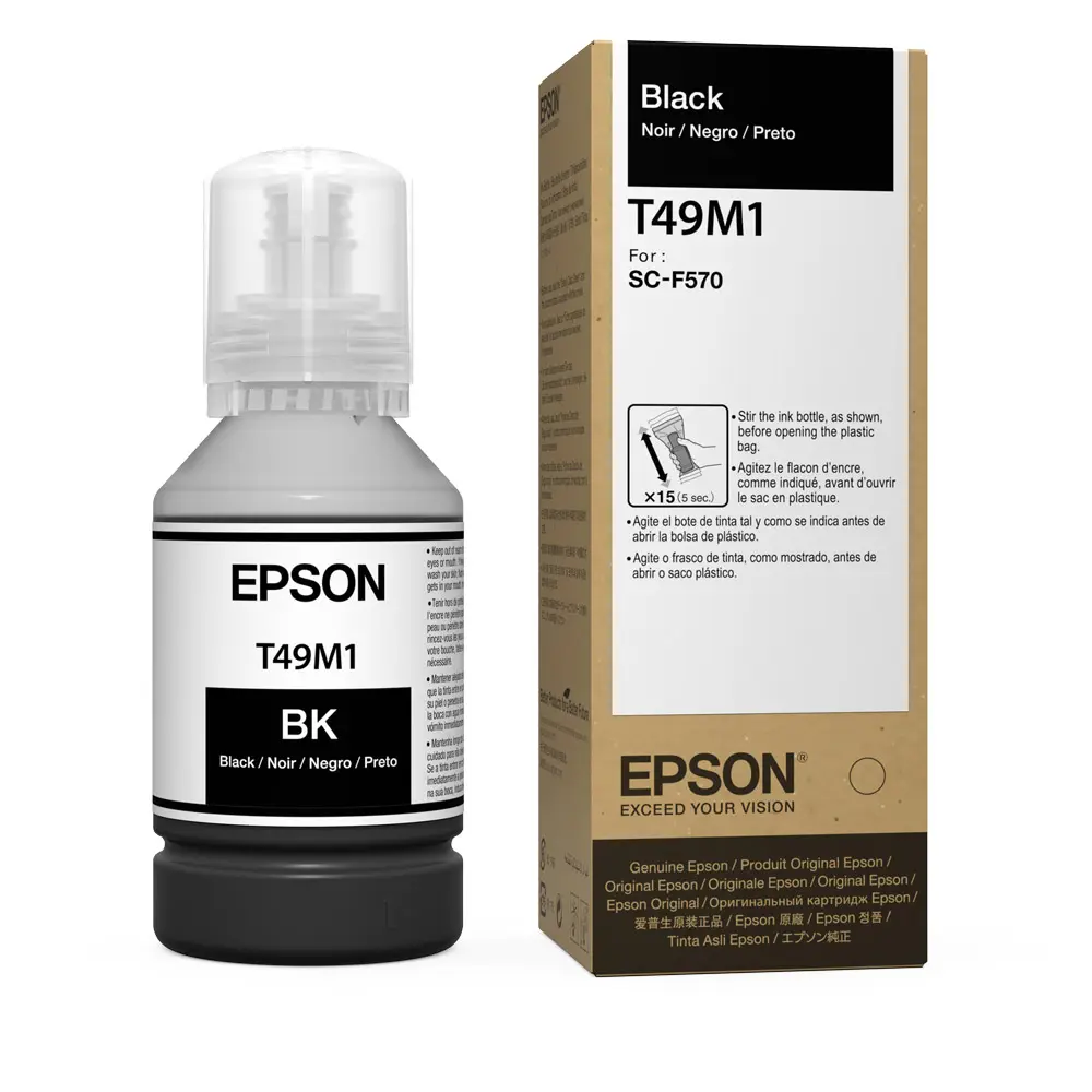 [T49M1] TINTA ORIGINAL DE EPSON PARA SUBLIMACIÓN T49M - F170, F570. (Negro - Black)