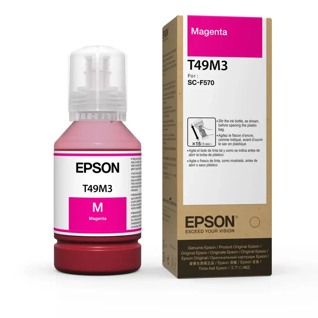TINTA ORIGINAL DE EPSON PARA SUBLIMACIÓN T49M - F170, F570.