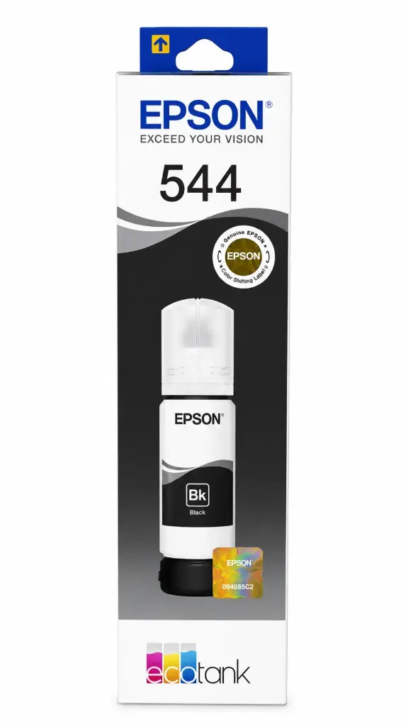 [CP6573] TINTA 544 GENÉRICA PARA IMPRESORAS EPSON, L5590, L1250, L3250 Y OTROS MODELOS COMPATIBLES. (Negro - Black)