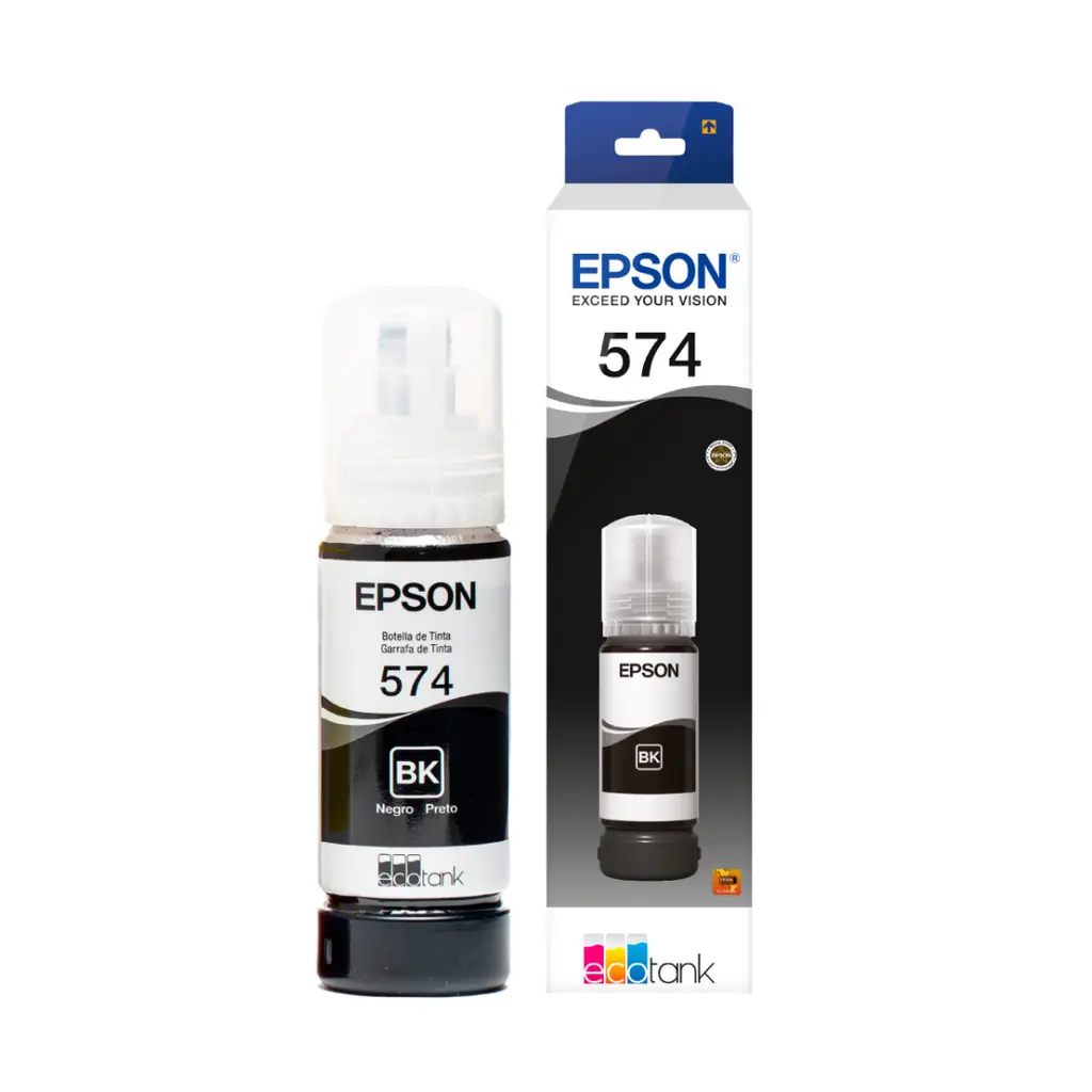BOTELLA DE TINTA ORIGINAL EPSON (T574) PARA L8050/L18050 (Negro - Black)