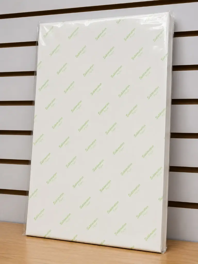 Papel de Sublimación Genérico Letras Verdes – Resma 100 Hojas para Impresión Térmica