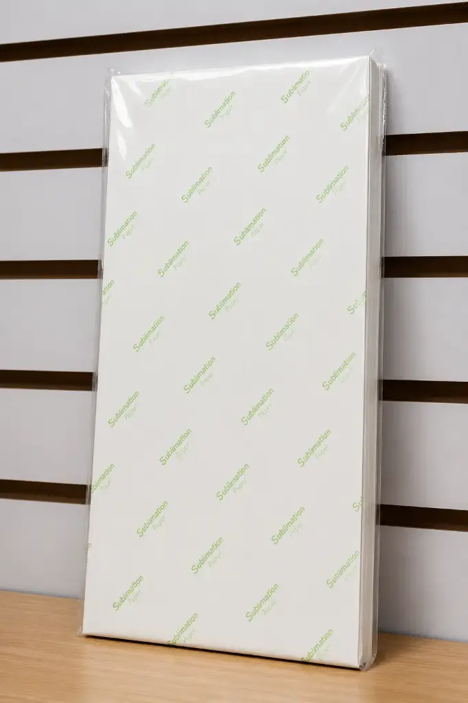 Papel de Sublimación Genérico Letras Verdes – Resma 100 Hojas para Impresión Térmica