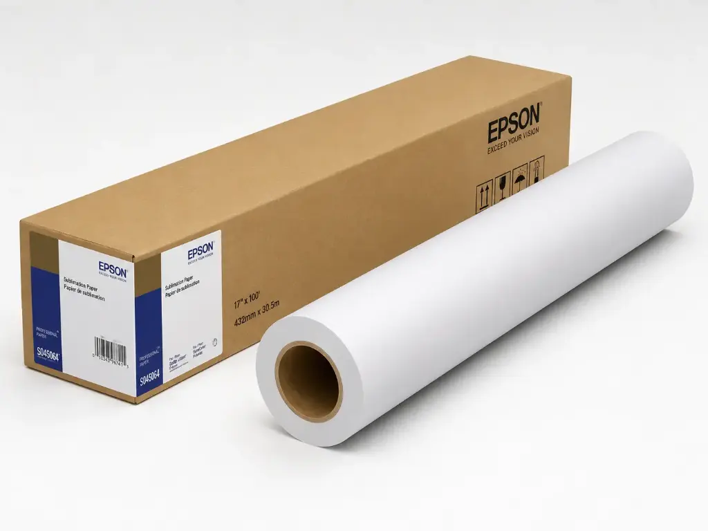 [ROL-DS-24X100] ROLLO DE PAPEL DE SUBLIMACIÓN EPSON DS TRANSFER 24x100 – ORIGINAL, MATTE, PARA EPSON F170, F570, F571