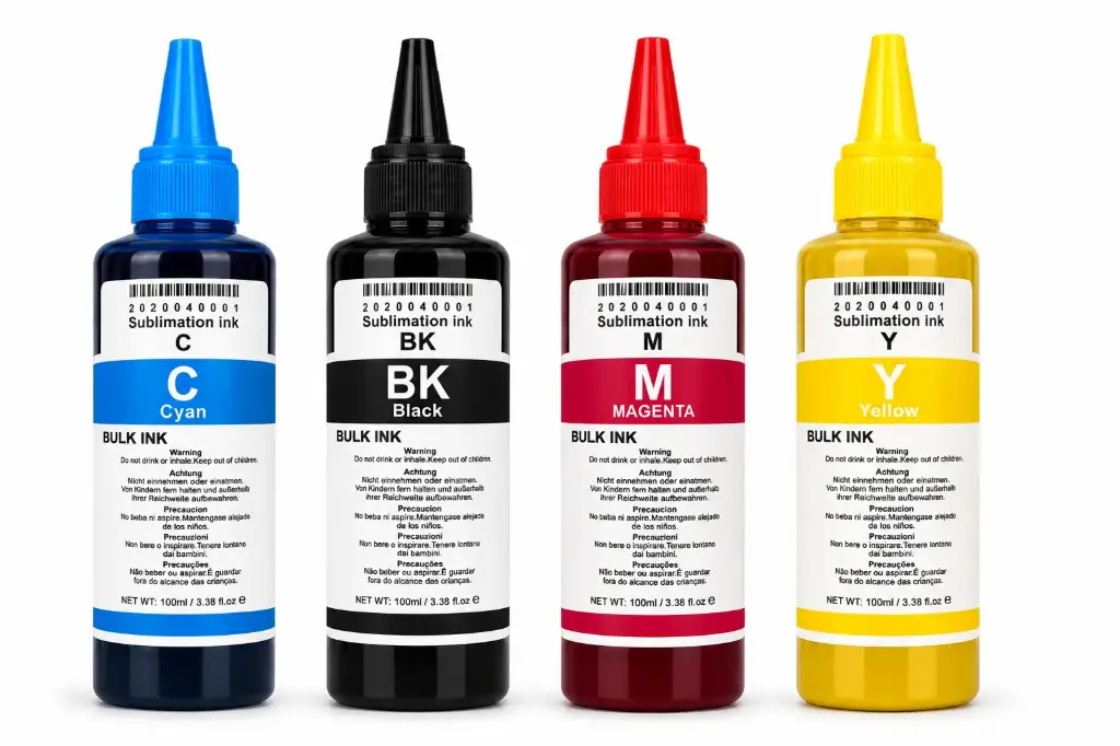 [CP9203] KIT DE TINTA DE SUBLIMACIÓN GENERICA, (JUEGO DE 4 COLORES)