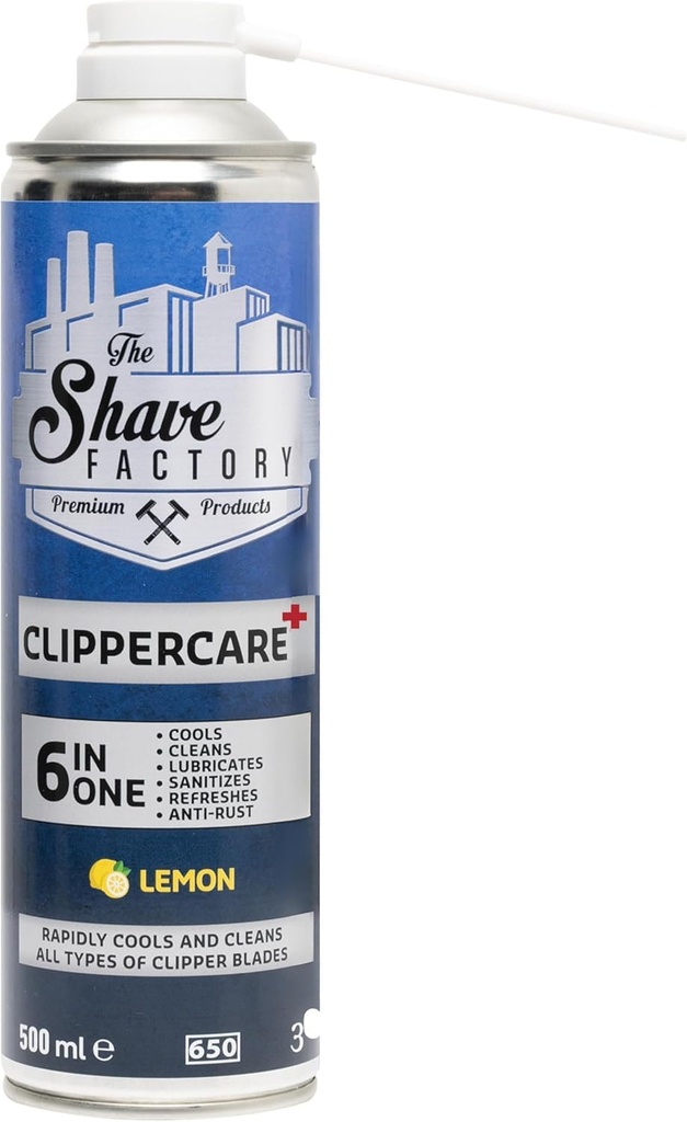 The Shave Factory Clippercare 6 in 1 Lemon Spray – 500 ml